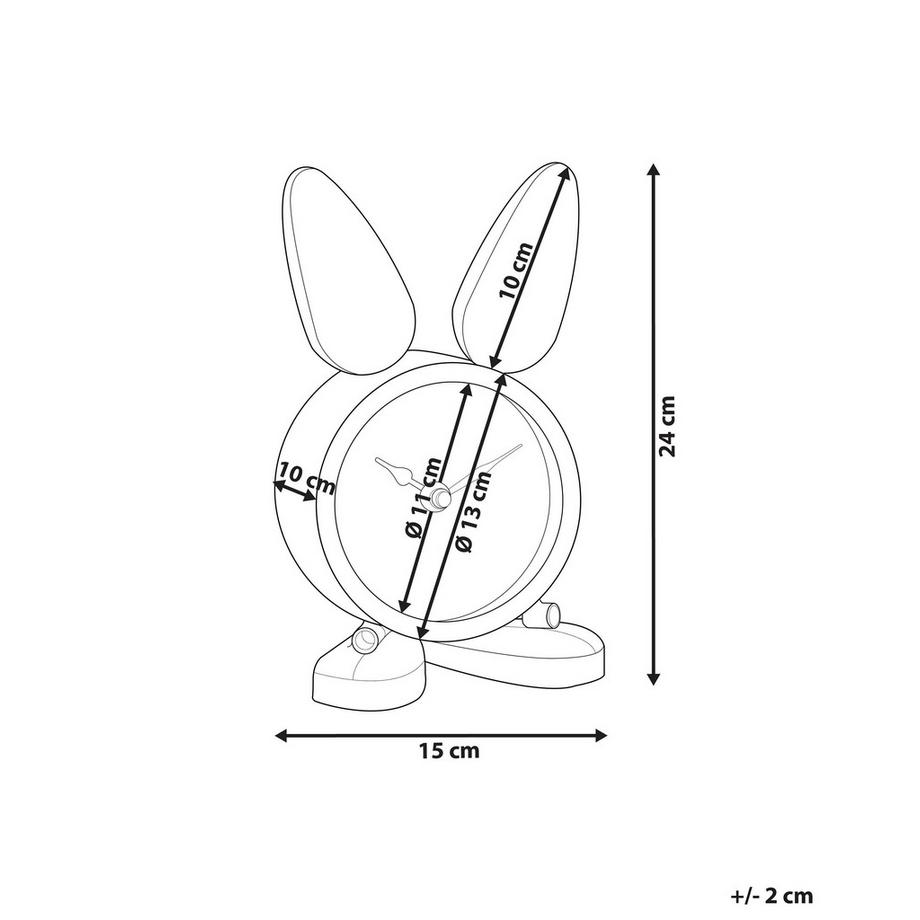 Beliani Orologio en Ferro Industriale THUSIS  