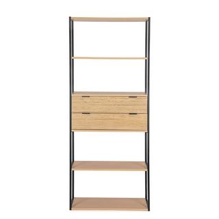 mutoni Bücherschrank Allycia natur 84x35x200  