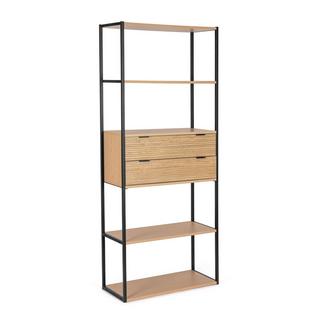 mutoni Bücherschrank Allycia natur 84x35x200  