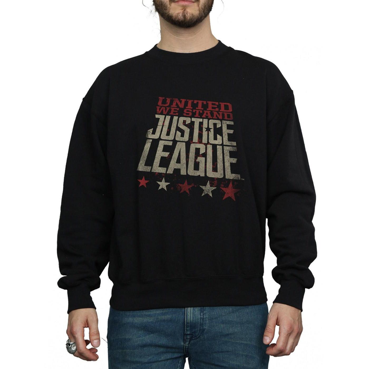 DC COMICS  Justice League Movie United We Stand Sweatshirt 