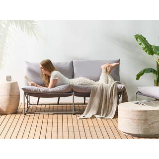 Beliani Set lounge pour jardin en Acier Industriel PICO  