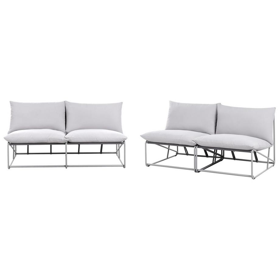 Beliani Lounge Set aus Stahl Industriell PICO  