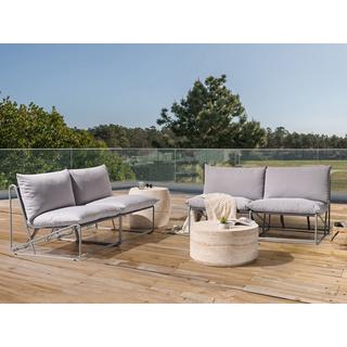 Beliani Set lounge pour jardin en Acier Industriel PICO  
