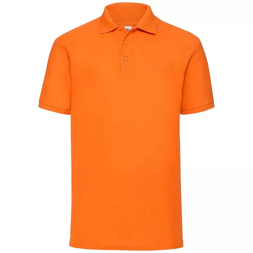 Fruit of the Loom - 6535 Poloshirt, für Herren, Orange, Größe L