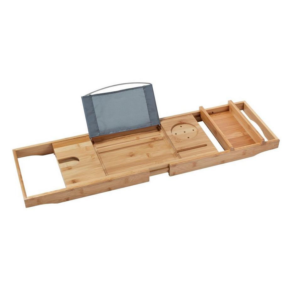 diaqua Badewannenablage, Bambus ausziehbar, 75-109 x 23.4 x 4.5 cm  