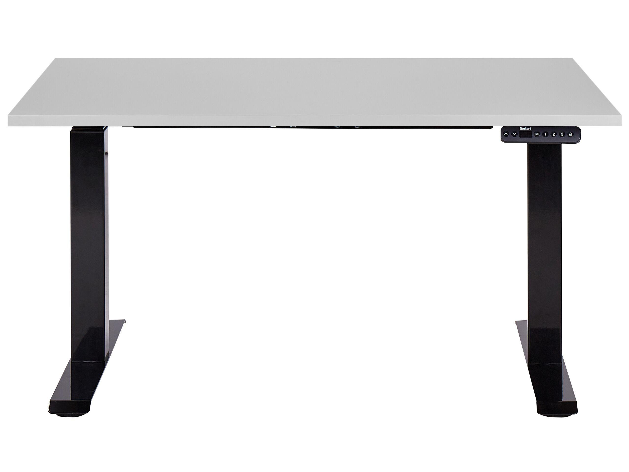 Beliani Schreibtisch elektrisch höhenverstellbar aus Faserplatte Modern DESTINES  