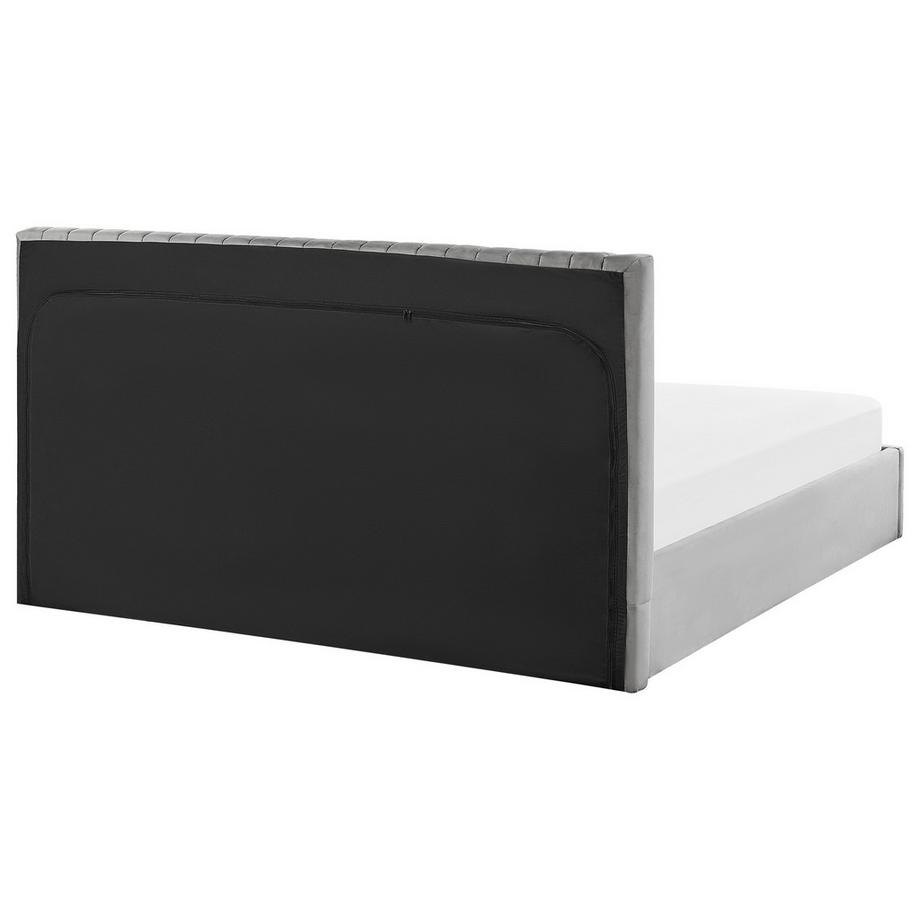 Beliani Letto contenitore en Velluto  VION  