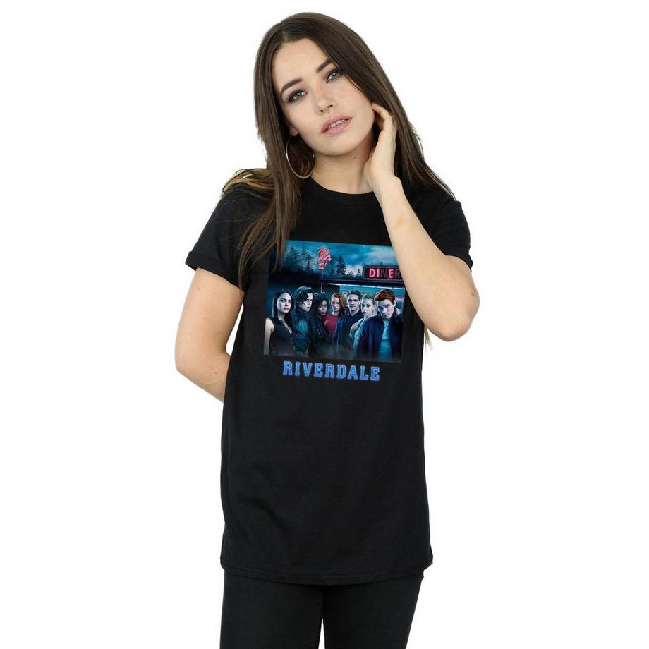 Riverdale Diner Grafikdruck T-Shirt  