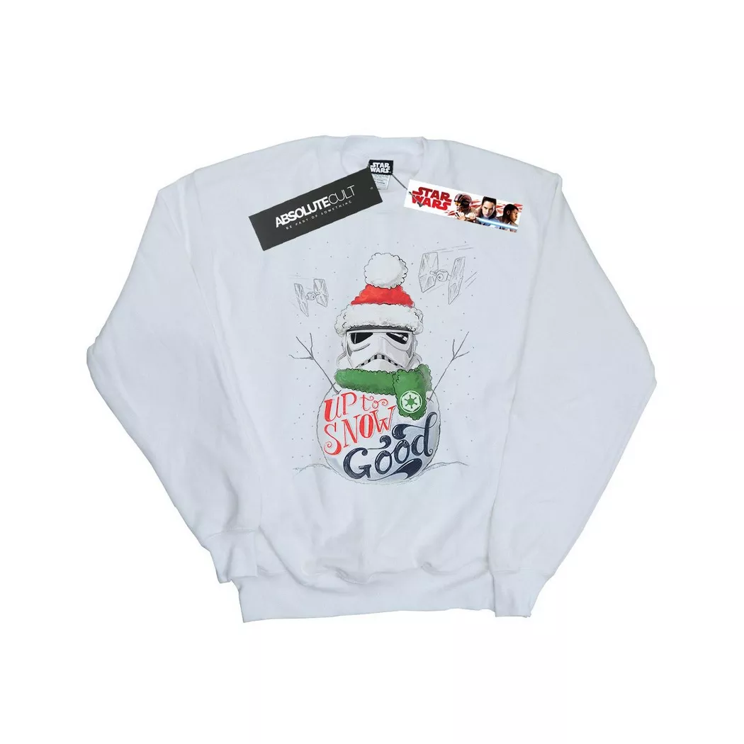 STAR WARS - Up To Snow Good Sweatshirt, 128, Weiss