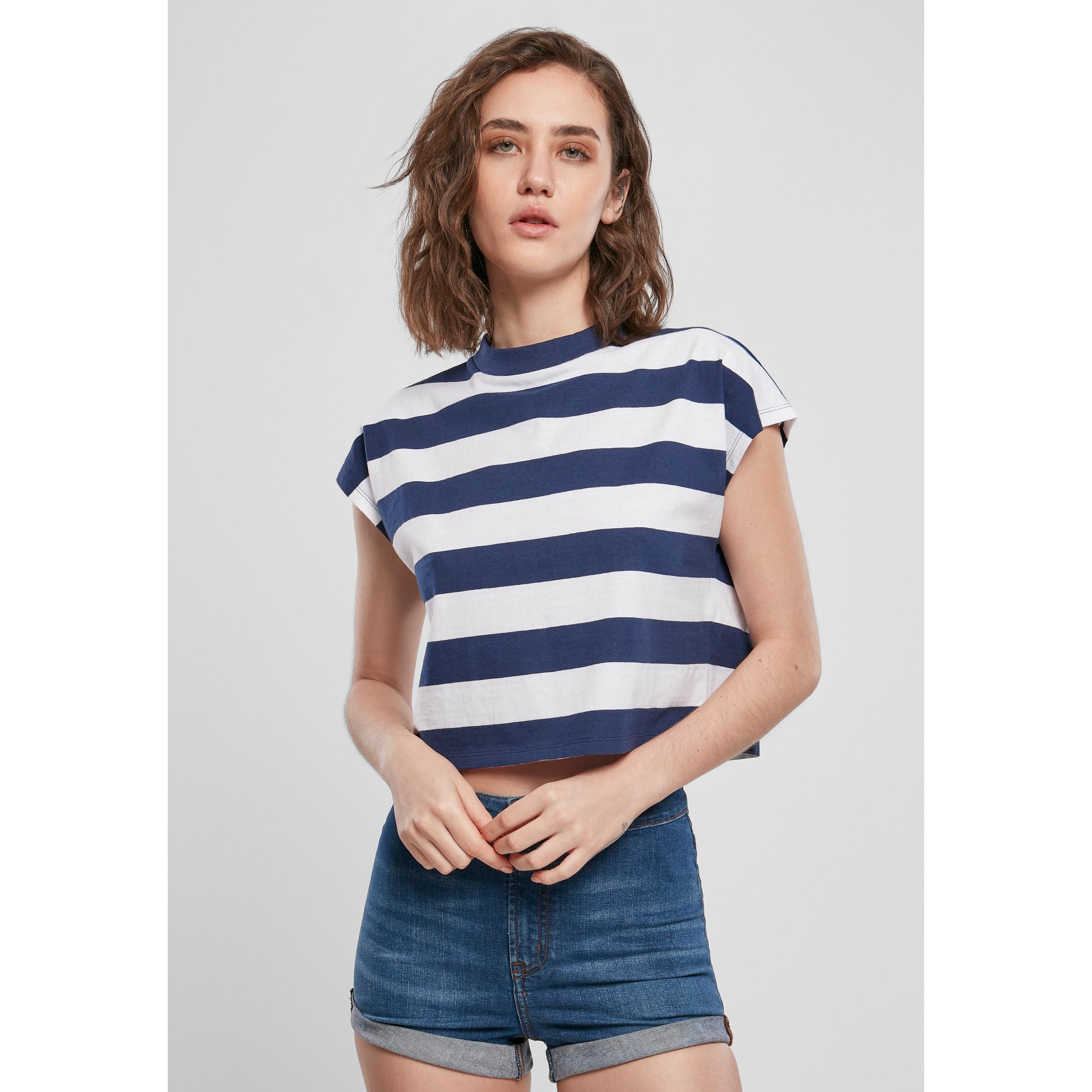 URBAN CLASSICS  t-shirt stripe short 