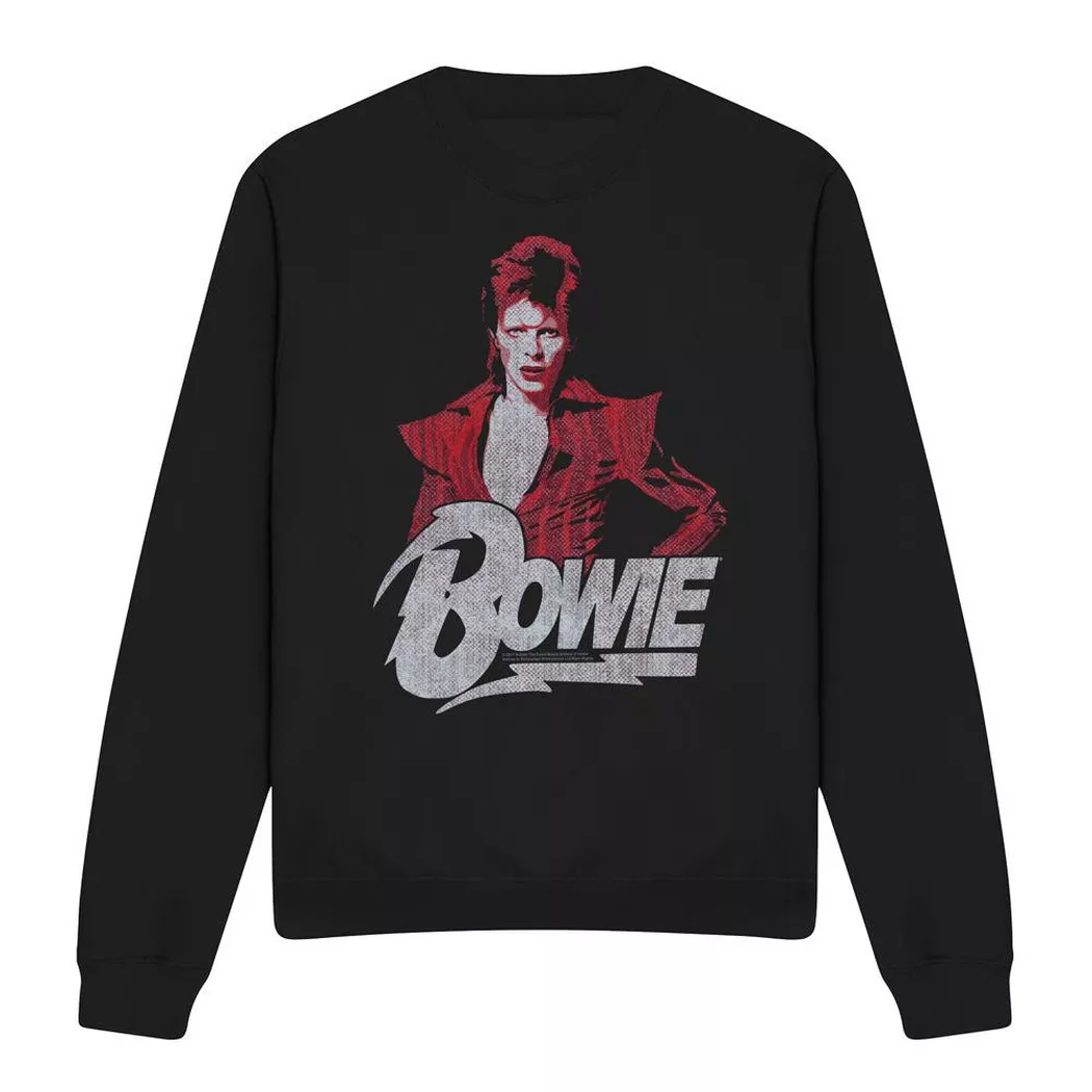 David Bowie - Diamond Sweatshirt, für Damen, Schwarz, Größe XXL