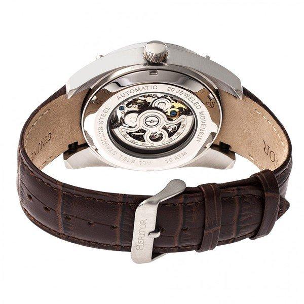 Heritor Automatic  Heritor Automatic Daniels Montre semi-squelette avec bracelet en cuir 