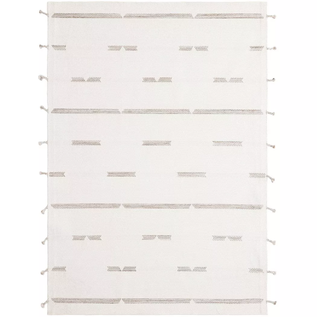 Hadorn - Teppich Juniper Boho, 200X290CM, Weiss