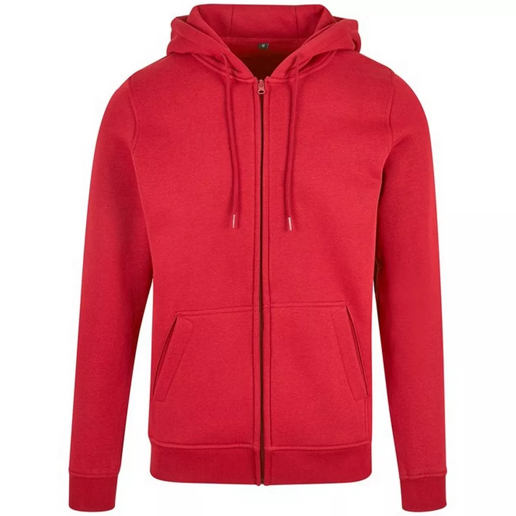 Build Your Own - Heavy Kapuzenjacke, für Herren, Rot Bunt, Größe M