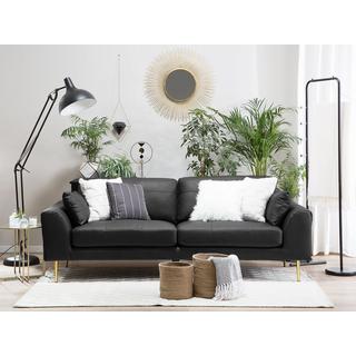 Beliani 3 Sitzer Sofa aus Echtleder Modern TORGET  