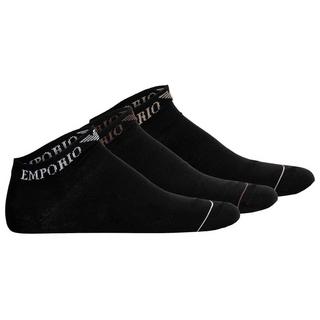 EMPORIO ARMANI Extended Logo 3er Pack Sneaker Socken  