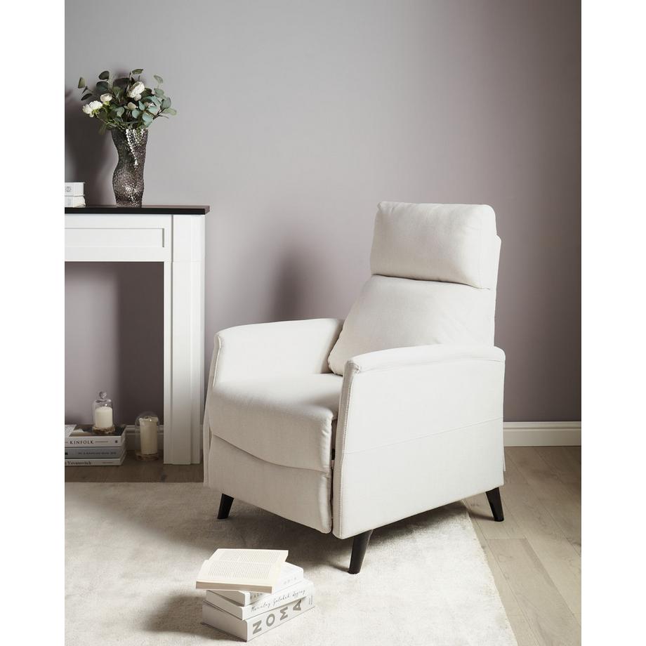 Beliani Fauteuil inclinable en Tissu Traditionnel SELVIK  