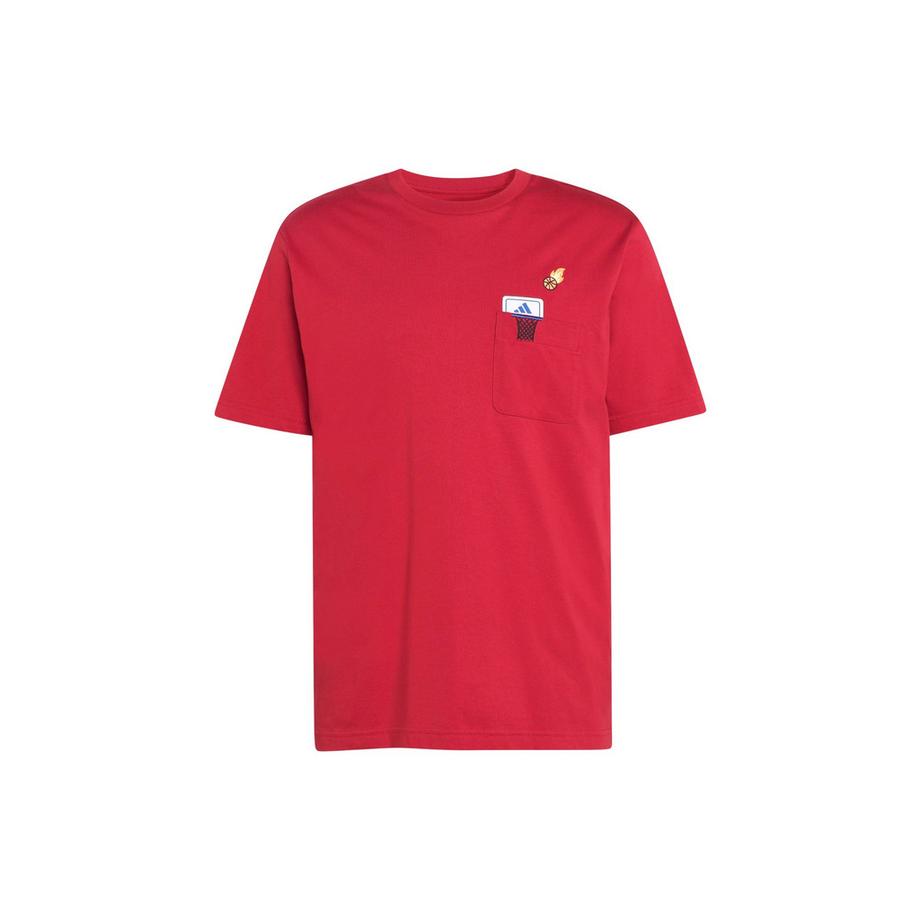 adidas Mini Embroidery Basketball Graphic T-Shirt  