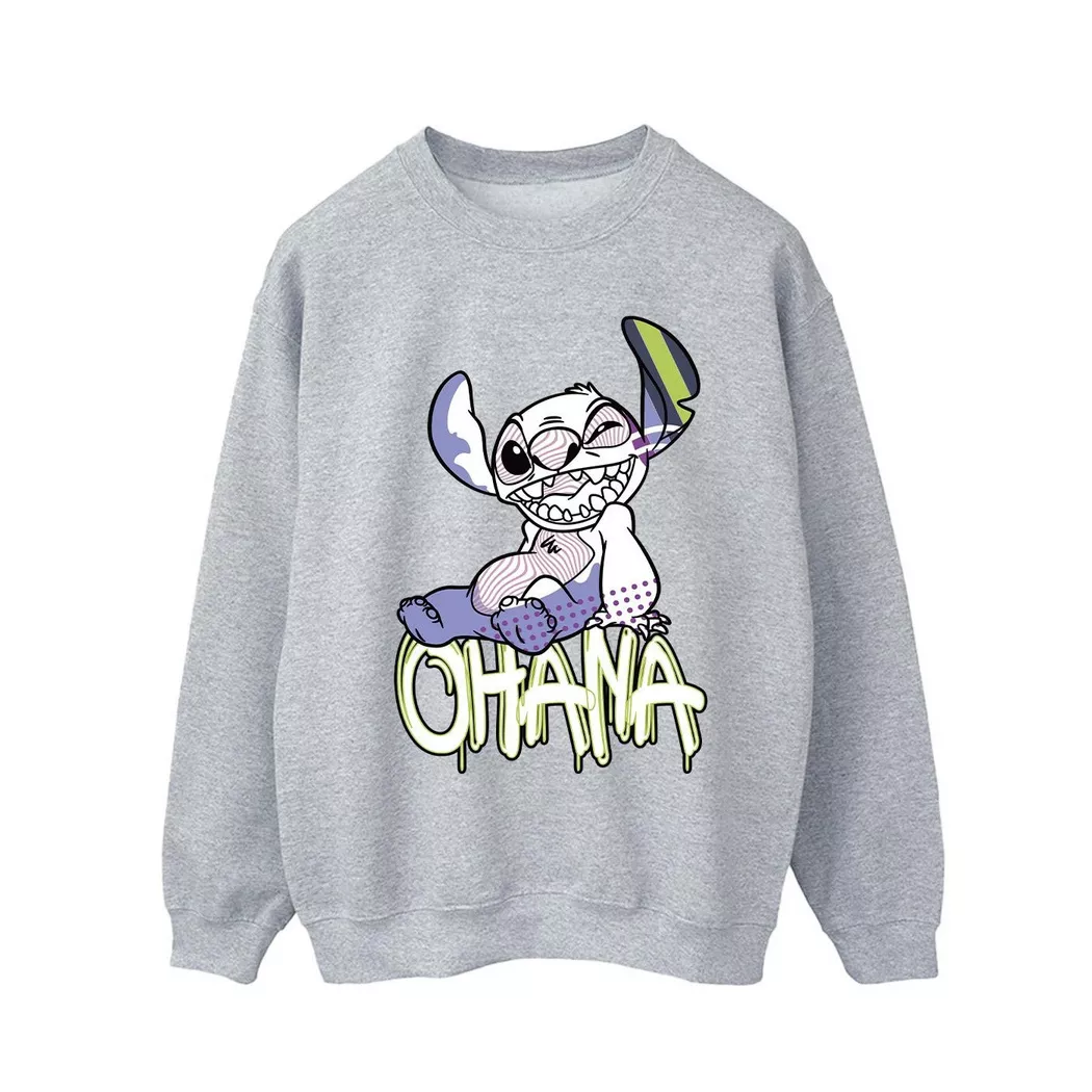 Disney - Ohana Sweatshirt, für Herren, Grau, Größe XXL