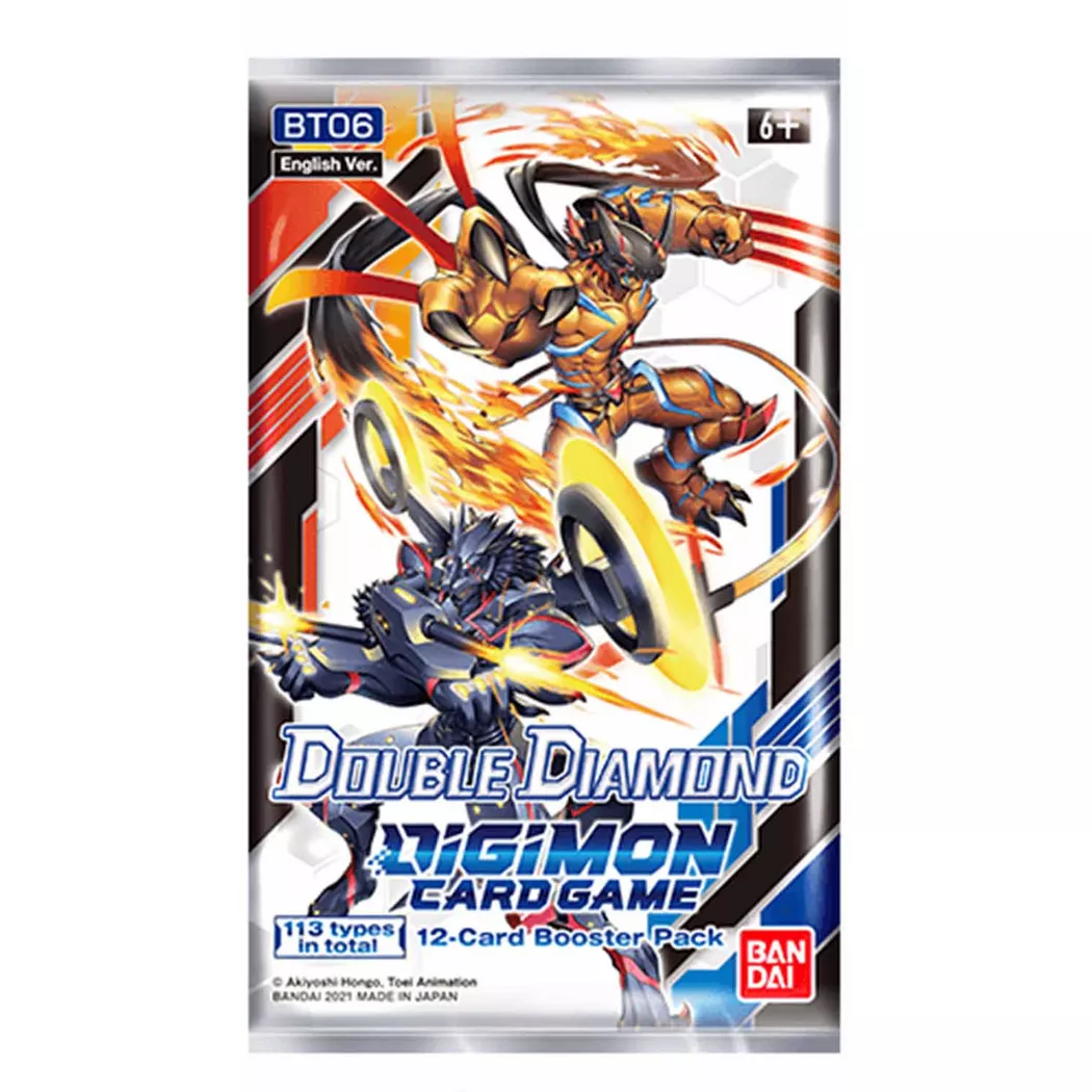 Bandai - Double Diamond BT06 Booster - Digimon Card Game - EN, Multicolor