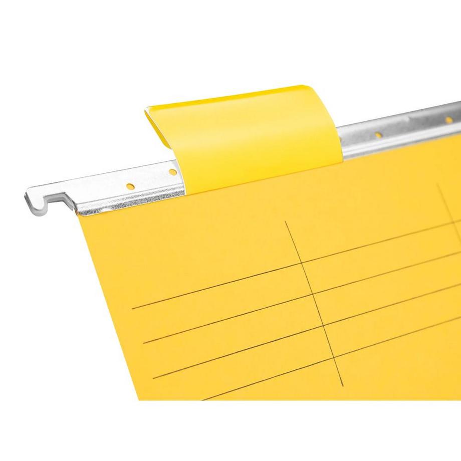 Biella Jeux de dossiers suspendus, A4, 25 cm, jeu de 5, avec cavaliers en matière synthétique  