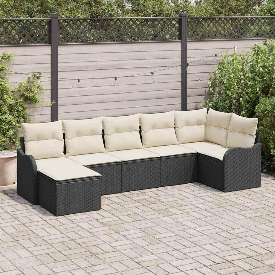 VidaXL Ensemble de canapé de jardin poly rattan  