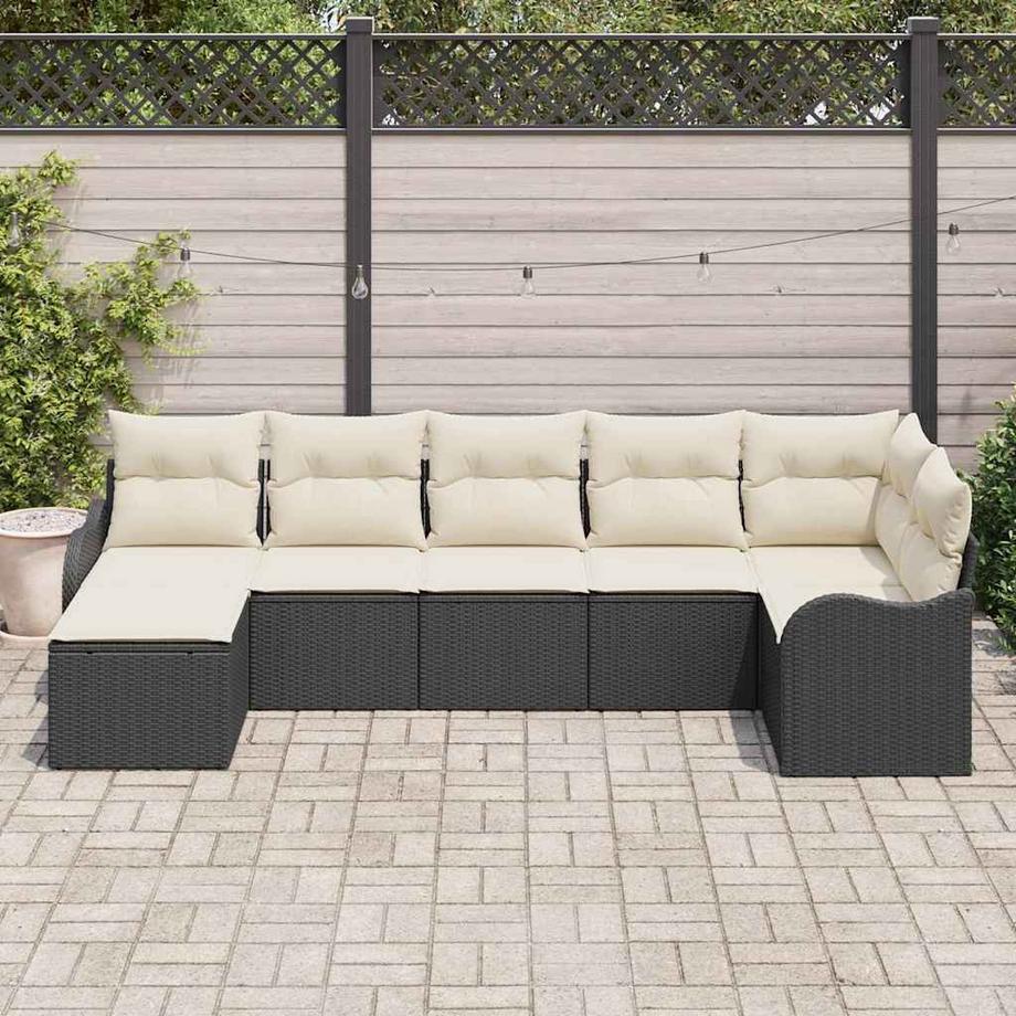 VidaXL Ensemble de canapé de jardin poly rattan  