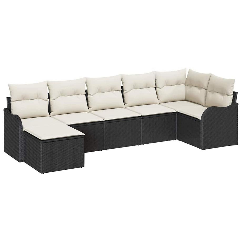 Ensemble de canapé de jardin poly rattan