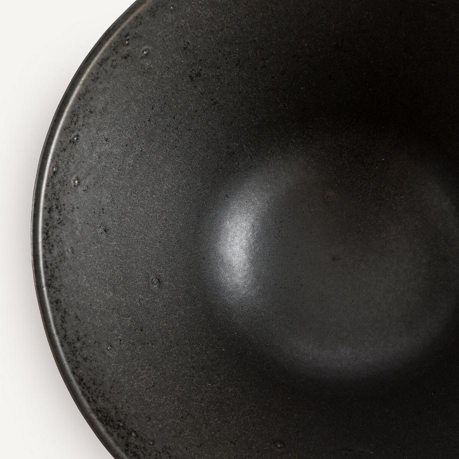 AM.PM Lot de 4 assiettes à pâtes en grès émaillé  
