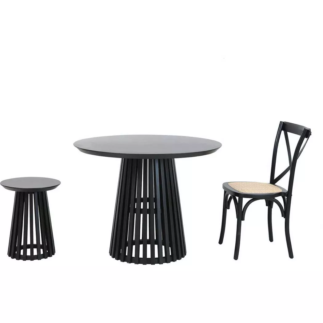 SIT Beistelltisch "Madrid Beistelltisch & Hocker 2-in-1 mit Schweizer Kante" 2-in-1 Funktion & elegante Tischplatte mit Schweizer Kante