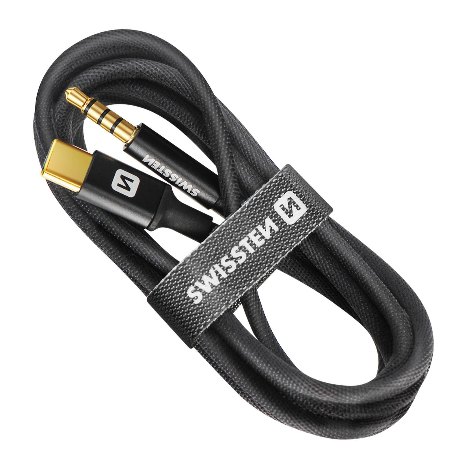 SWISSTEN  Cavo jack 3,5 a USB-C, Swissten 1,5m 