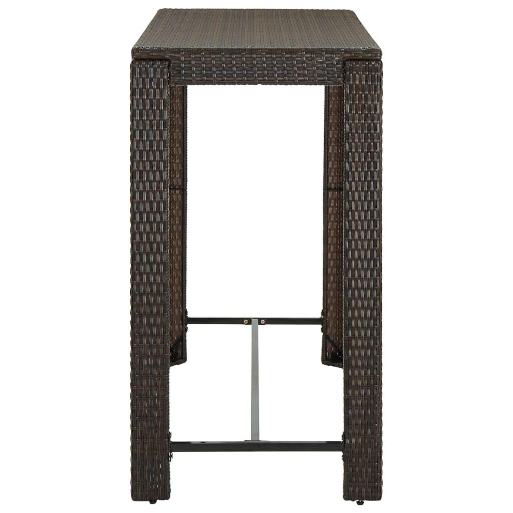 VidaXL Bartisch poly-rattan  