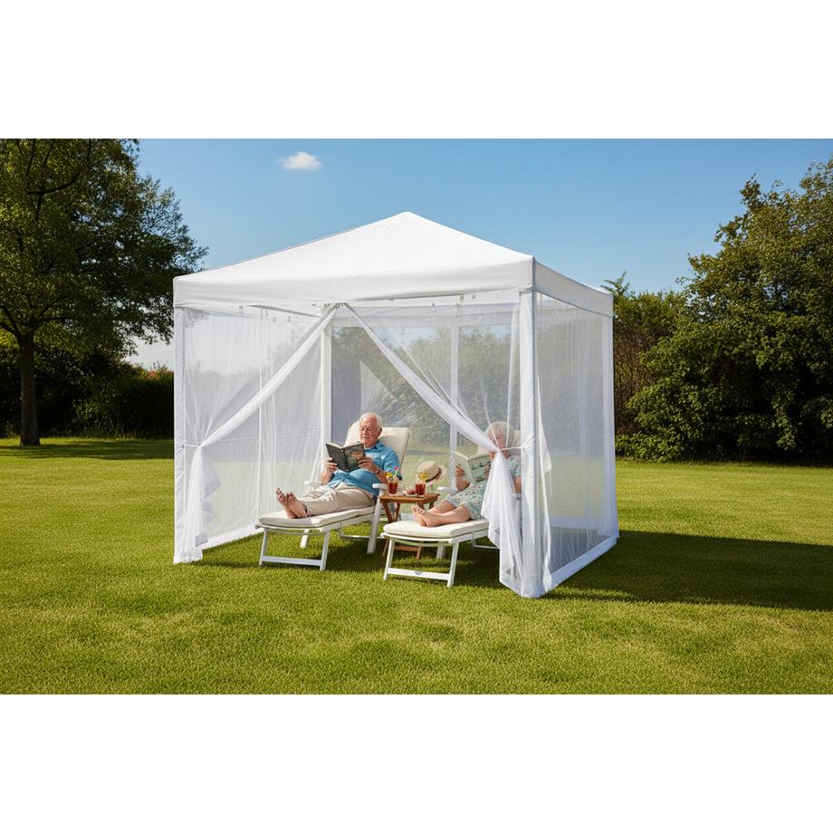 STARLYF GAZEBO - Garten- und Partyzelt mit Mückennetz  