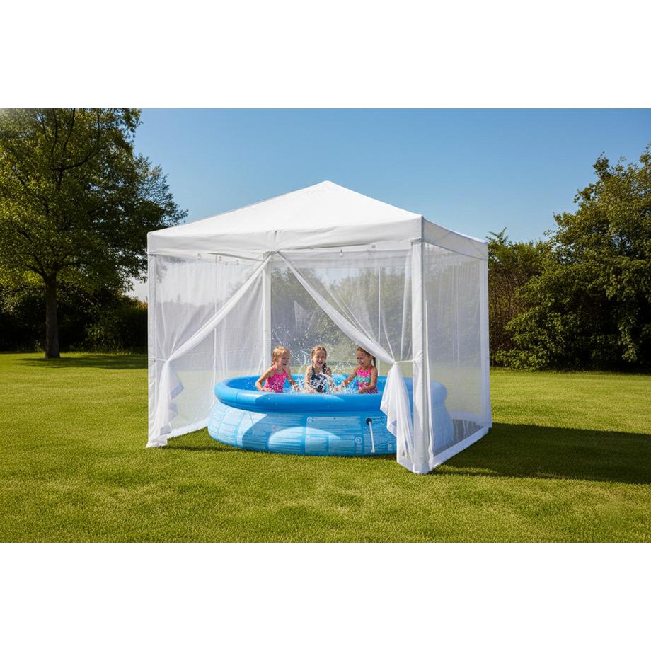 STARLYF GAZEBO - Garten- und Partyzelt mit Mückennetz  