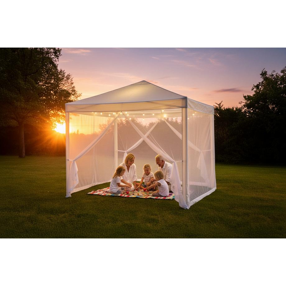 STARLYF GAZEBO - Garten- und Partyzelt mit Mückennetz  