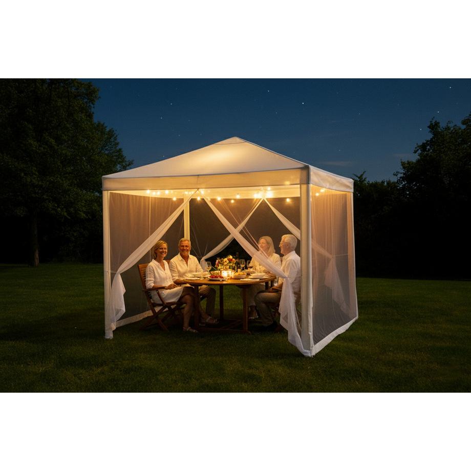 STARLYF GAZEBO - Garten- und Partyzelt mit Mückennetz  