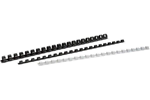 BÜROLINE  BÜROLINE Plastikbinderücken 12mm A4 351394 schwarz 100 Stück 