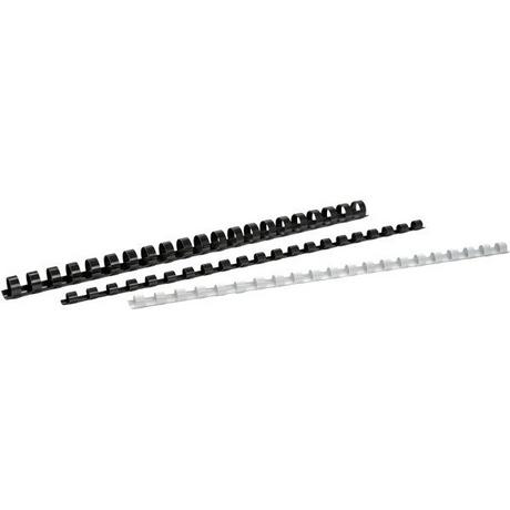 BÜROLINE  BÜROLINE Plastikbinderücken 12mm A4 351394 schwarz 100 Stück 