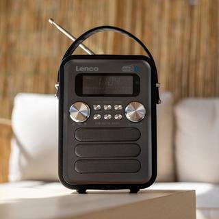 Lenco  DAB+ Radio PDR-051BKSI, BT, USB, SD, RC, aufladbare batterie 