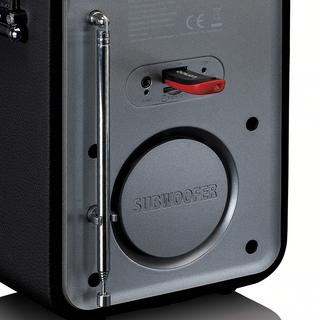 Lenco  DAB+ Radio PDR-051BKSI, BT, USB, SD, RC, aufladbare batterie 