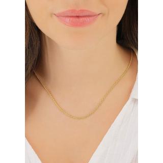 MUAU Schmuck  Collier Doppelanker Gelbgold 750, 1.9mm, 55cm 