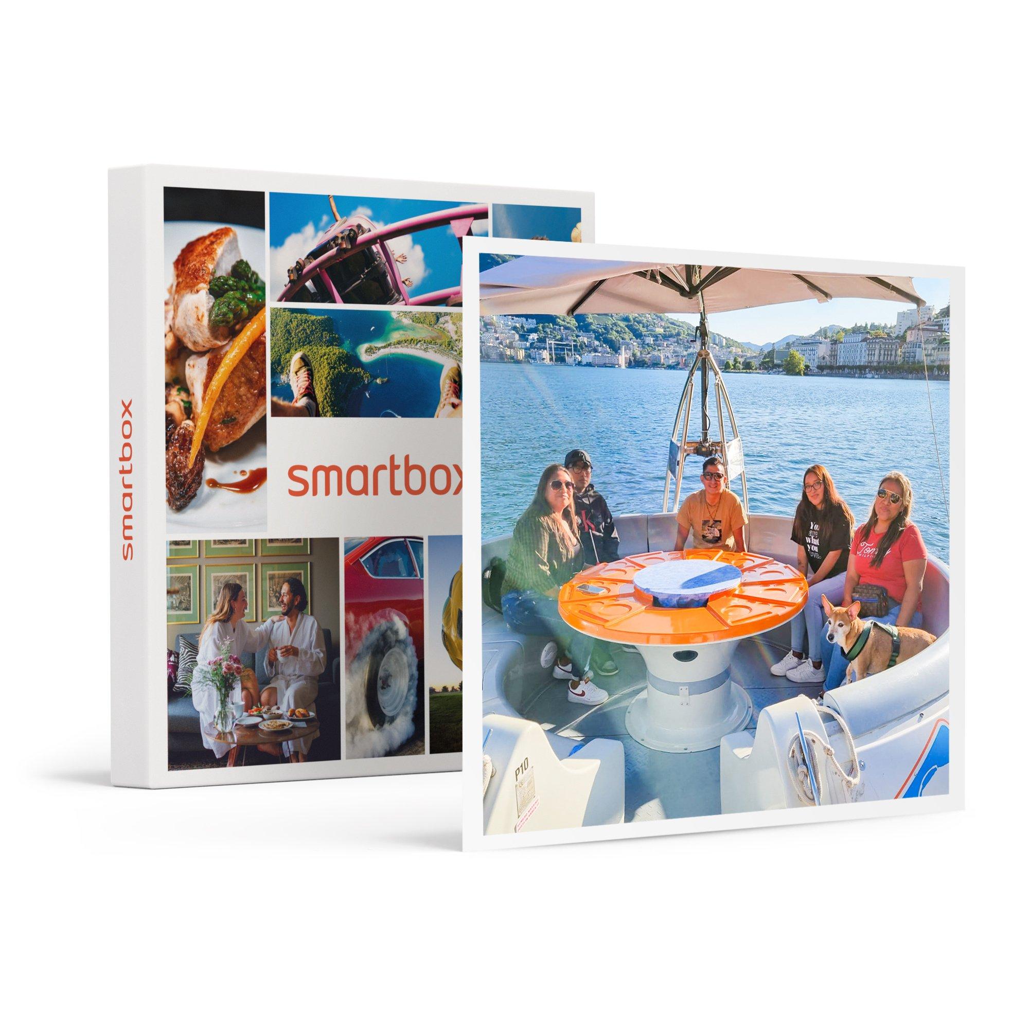 Smartbox  Party Boat con raclette sul Lago di Lugano per 2 persone - Cofanetto regalo 