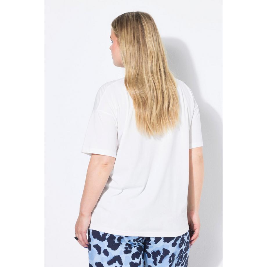 Studio Untold T-shirt Oversize Message en Strass  