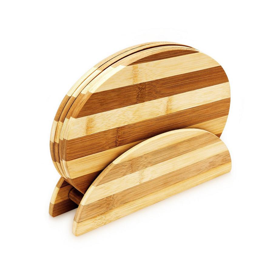 B2X Planche à petit-déjeuner en bambou rayé  