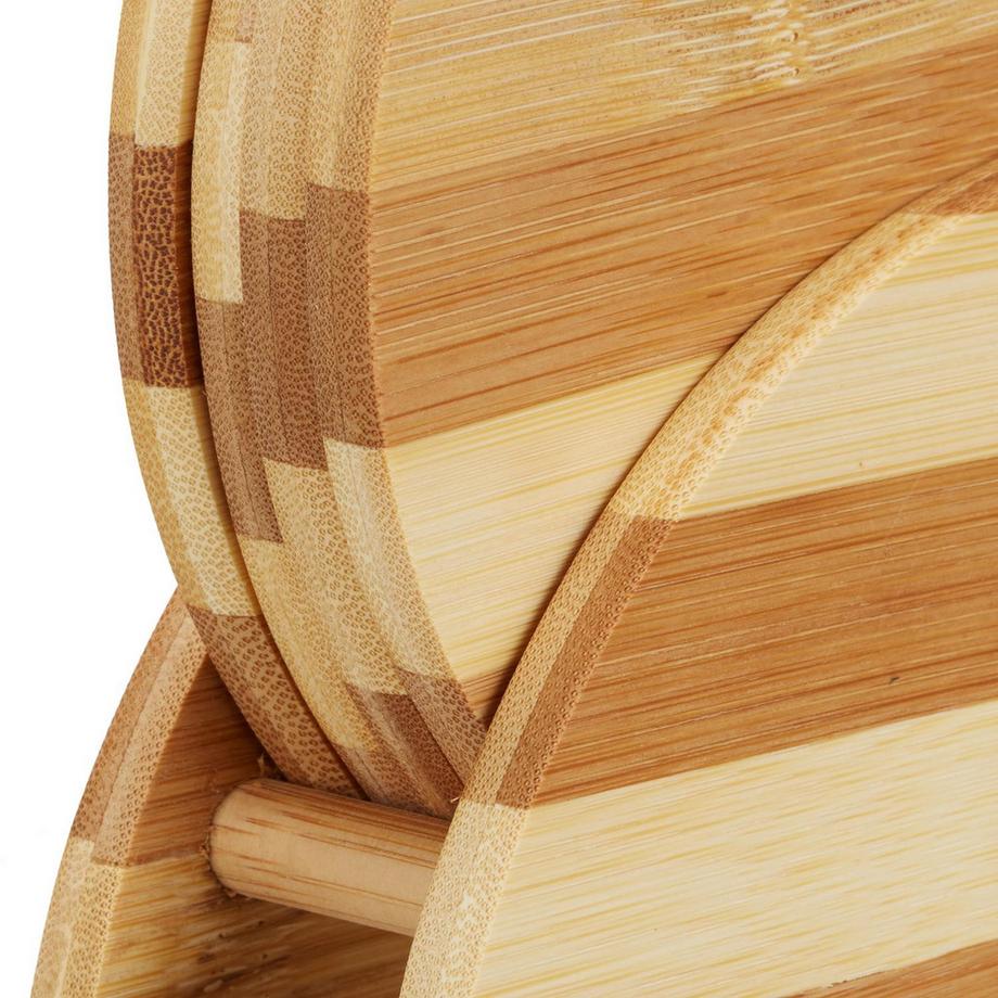 B2X Planche à petit-déjeuner en bambou rayé  