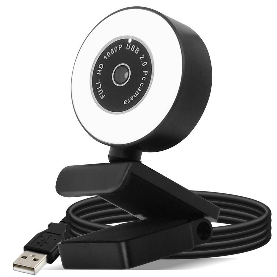 Webcam 1080p Ring Light
