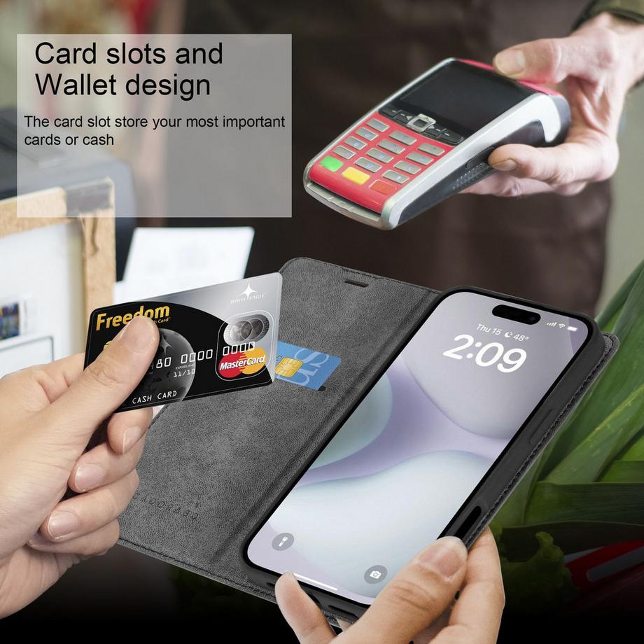 Cadorabo  iPhone 16 PLUS Schutzhülle mit Magnetverschluss 