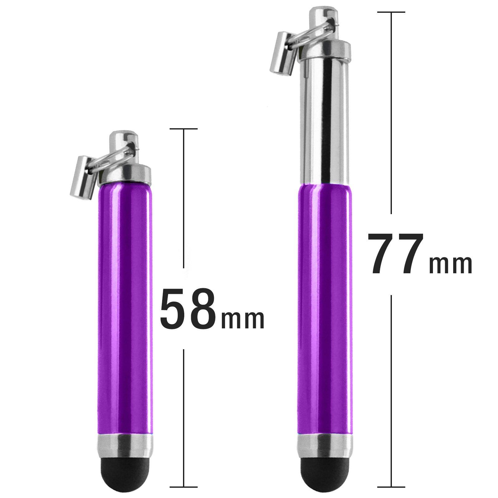 Avizar  Stylet Rétractable Violet /Attache 3.5mm 