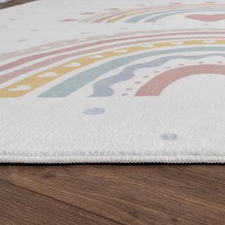 Paco Home Tapis de la chambre pour enfants arc-en-ciel  