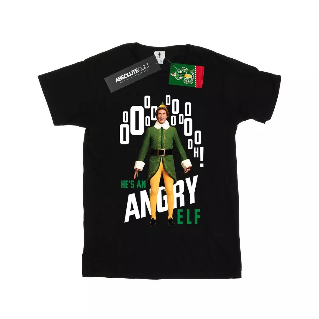 Elf - Angry TShirt, für Damen, Schwarz, Größe XL